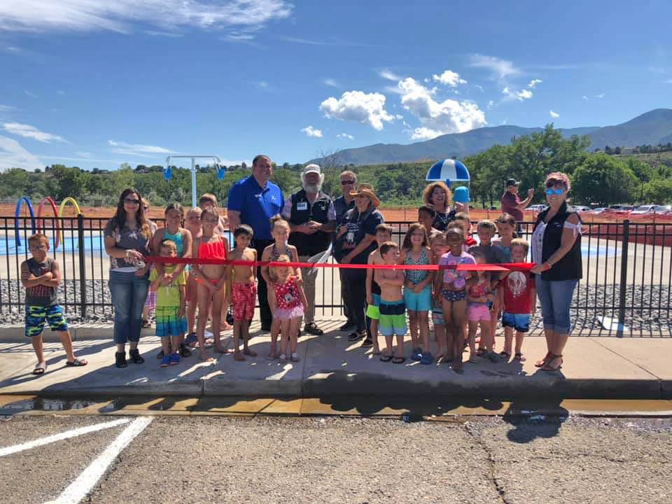 Rifle Pool ribbon cutting